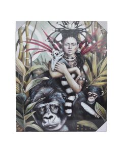 Painting, print+handmade, 80x100 cm