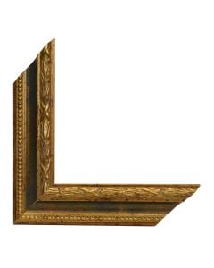 Wooden moulding decor, 22/570, green