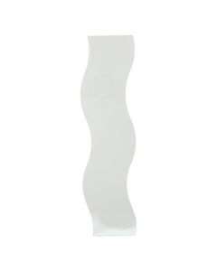 Pasqyrë dekorative pa kornizë, e valëzuar, xham,argjend, 20x0.3xH90 cm
