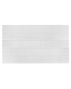 Decorative adhesive paper, pvc, white, 70x77xH3mm