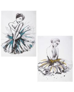 Adhesive decorator, Dancer, Pvc, colorful, 30xH40 cm
