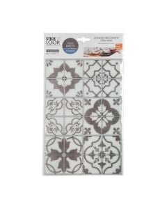 Adhesive decorator, 2 pcs, PVC, grey/white, 20xH30 cm