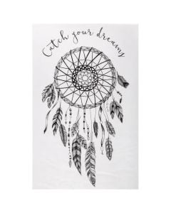 Sticky decoration, Dream Catch, pvc/paper, white/black, 32x50 cm