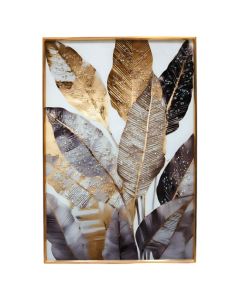 Printed picture ''Leaves'', kornizë MDF, colorful, 40 x 60 cm