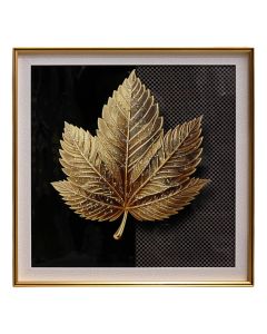 Printed picture ''Leaves'', kornizë MDF, colorful, 40 x 40 cm