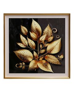Printed picture ''Leaves'', kornizë MDF, colorful, 40 x 40 cm