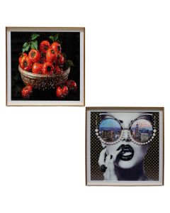 Printed picture ''Tomatoes'', kornizë MDF, colorful, 50 x 50 cm