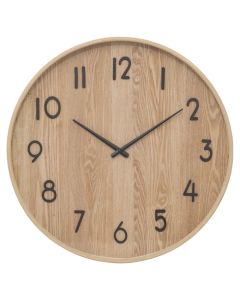 Wall clock, Ivana, mdf, brown, Ø55 cm