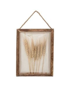 Decorative frame, Jonas, mdf/glass, brown, 20x7xH25 cm
