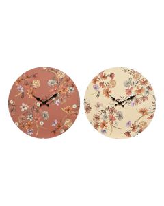 Wall clock, Mdf, assorted, Ø33.8xH33.8 cm