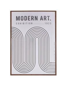 Printed picture, "Modern art", MDF frame, white, 50xH70 cm