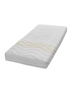 Mattress, single, flexible filling, cotton, white, 70x140xH15 cm