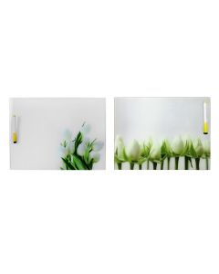 Glass board with marker TULIP 40x0.4xH30cm.