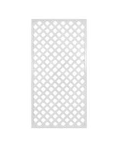 Treated wooden fence, 100x200 cm, frame thickness 33x33 mm, post thickness 6x35 mm, square 65x65 mm, white color