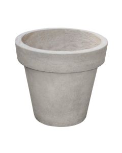 Flower pot, fiber clay, beige, Ø36.5 xH33.5 cm
