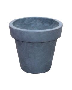Flower pot, fiber clay, grey, Ø36.5 xH33.5 cm