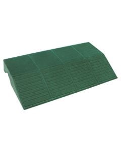 Plastic male finishing tile 20.5x40x4.8cm, green color