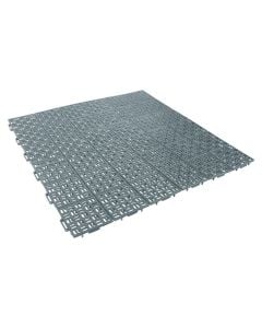 Plastic draining tile 56.3x56.3xH1cm-grey