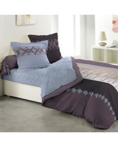 Double bed linen dhe pillow case, CASTILLO, cotton, colorful, bed linen: 140x190 cm; 240x300 cm, pillow case: 63x63 cm (x2)