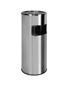 Ash bin, 17 lt, ALL 4 BATH, stainless steel, silver, Ø20.5 xH60.5 cm