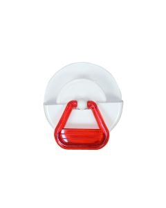 Sink plug adhesive holder, ELIPLAST, plastic, white, Ø4 cm
