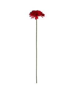 Artificial flower, GERBERA, polyethylene, red, H56 cm