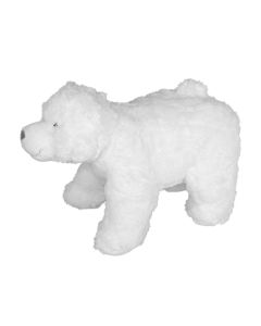 Teddy bear north pole 36x20xH25cm, white poliestre