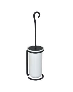 REBECCA iron toilet brush - steel/ceramics dia.8xH38cm