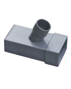 Long  discharger PVC 60mm x 100mmxØ50mm, 45 °