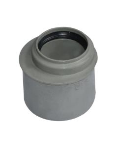 Reducing, polypropylene, Ø75x50mm, with rubber