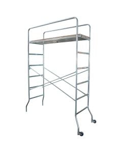 SUPERTRIO galvanized steel scaffolding platform height m 1,85,base size cm 65x169, total load permitted kg 120