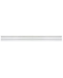 Decorative ceiling frame, Bovelacci, extruded, 105x90 mm, length 2 ml, white