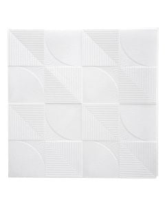 Decorative board for hanging ceilings, Bovelacci Siviglia, polystyrene, 50x50x1 cm