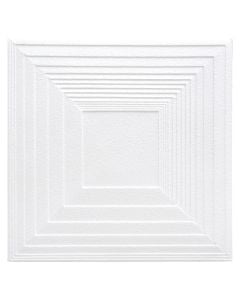 Decorative board for hanging ceilings, Bovelacci Rimini, polystyrene, 50x50x1 cm