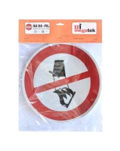 Construction signs, it is prohibited to turn off the fire with water, ᴓ20 cm