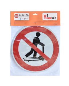 Construction signs, it is forbidden to stay on the transponders, ᴓ20 cm