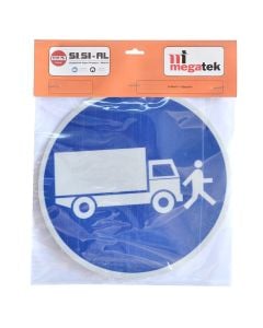 Construction signs, the escort of the truck is compulsory, Ø20 cm