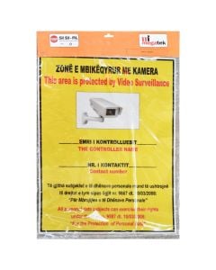 Business Tables, area monitored by the camera, based on the 9887 law (English + English), 30 x 40 cm