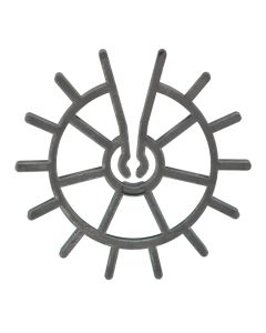 Concrete circular spacer, pack/10pc, Dakota, plastic, 30x4x8 mm, gray