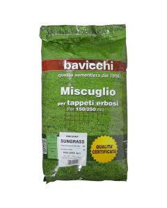 Grass seed, Bavicchi, sack/5 kg  150-200 m2, for areas particularly exposed to sunlight