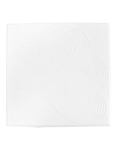 Decorative board for hanging ceilings, Bovelacci ARGENTO, polisterin, 50x50x1 cm