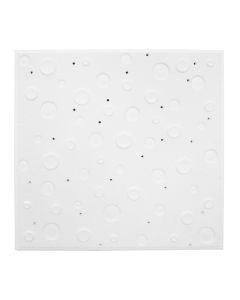 Decorative board for hanging ceilings, Bovelacci LUNA, polisterin, 60x60x2 cm