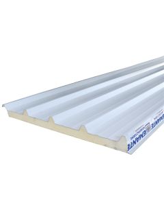 Rooftop sandwich panel, 5x100x600 cm, white color