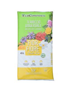 Soil, TerComposti, universal for indoor and outdoor environments, bag/45 l, top quality soil  for green, flowering plants, fruits and vegetables
