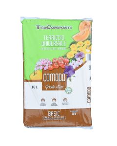 Soil, TerComposti, universal for outdoor environment, bag/10 l, substrate flower and plants  and above for vegetables