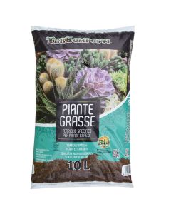 Soil, TerComposti, cactus and sukuleente, bag/10 l, professional substrate enriched with various silica sands grain size
