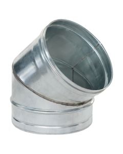 Angle 45°, galvanized, Ø200 mm