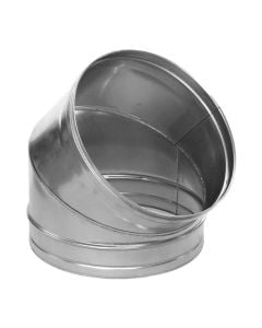 Angle 45°, galvanized, Ø300 mm