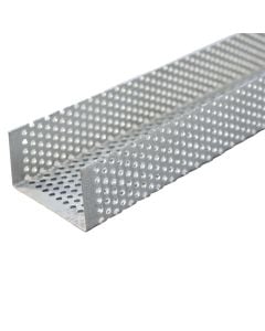 U profile with holes for fixing polystyrene panels 5x100 cm