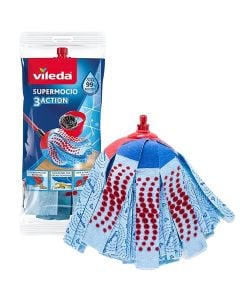 Floor pad, "Vileda", 83 % cellulose, 250 gr, blue, 1 piece